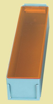 Picture of Unit Dose Bin with Lid Health Care Logistics® Light Blue 2-3/4 X 3 X 11-7/8 Inch5312-01B