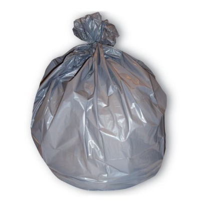 Picture of Trash Bag Heritage 45 Gal. Gray LDPE 1.10 Mil. 40 X 46 Inch Star Seal Bottom Flat PackH8046SG