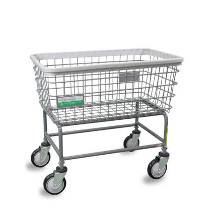 Picture of Antimicrobial Laundry Cart 100 lbs. Weight Capacity Steel Tubing 5 Inch Clean Wheel System™ Casters200F/ANTI