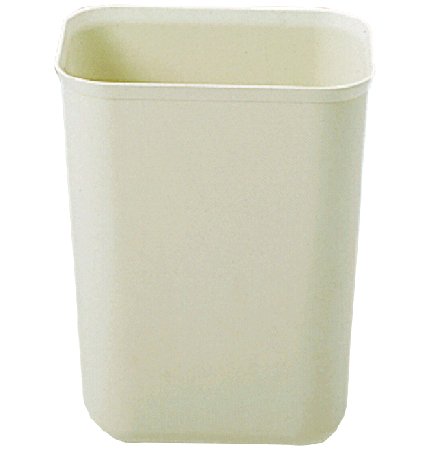 Picture of Fire-Resistant Trash Can Rubbermaid® 1.75 gal. Rectangular Beige Fiberglass Open TopRCP2540BEI