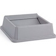 Picture of Trash Can Lid Untouchable® 6-1/4 X 20-1/8 X 20-1/8, Gray, Plastic, Square, Swing Clouser TypeFG266400GRY