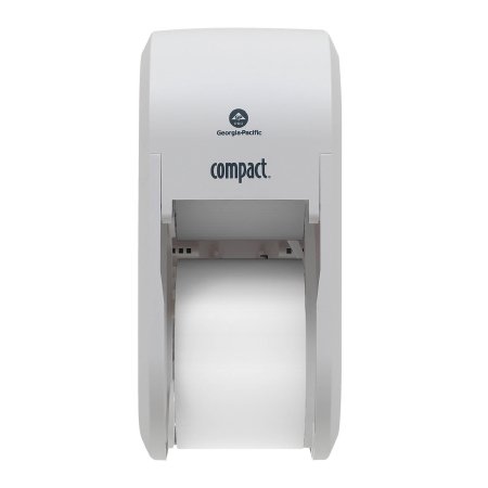 Picture of Toilet Tissue Dispenser Compact® Translucent White Stainless Steel Manual 2 Rolls Vertical Mount56767A