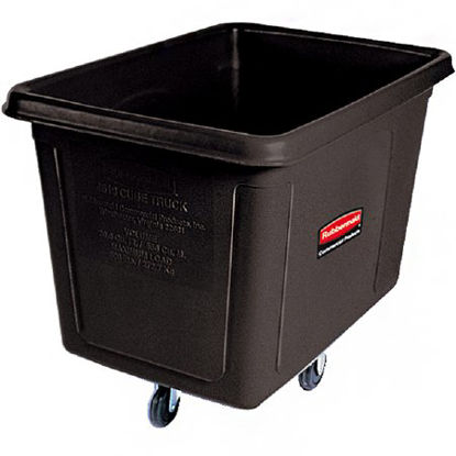 Picture of Utility Truck Rubbermaid® 4 Casters 600 lbs. Without Handle PlasticRCP4619BLA