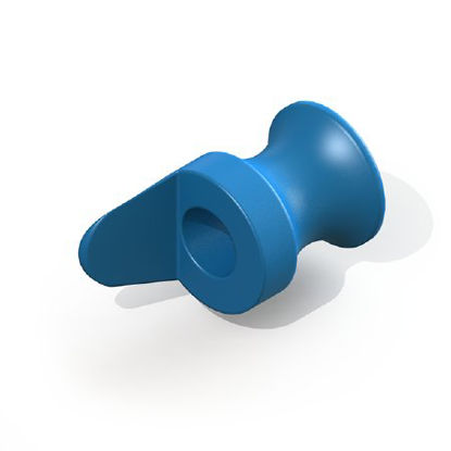 Picture of Ear Ventilation Tube Shepard 1.14 Inner Diameter / 2.4 mm Inner Flange Diameter / 2.4 mm Outer Flange Diameter / 1.6 mm Inner Flange Distance / 2.4 mm Total Length Fluoroplastic White SterileVT-0202-01