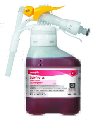 Picture of Diversey™ Spitfire® Surface Cleaner Alcohol Based Liquid Concentrate 1.5 Liter Bottle Pine Scent NonSterileDVS95891201