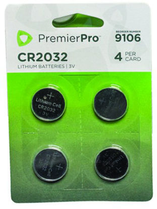 Picture of Lithium-Ion Battery PremierPro™ CR2032 Coin Cell 3V Disposable 4 Pack9106
