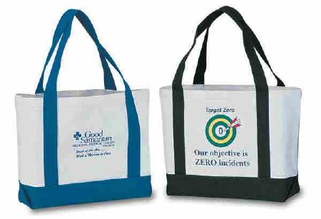 Picture of Canvas Bag White / Teal TrimCS730