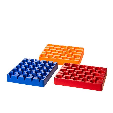 Picture of Microcentrifuge Microcentrifuge Rack 25 Place 5 mL Tube Size Red 38 X 45 X 113 mmT450-25R