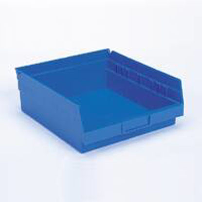 Picture of Shelf Bin Akro-Mils® Blue Industrial Grade Polymers 4 X 8-3/8 X 23-5/8 Inch30184BLUE