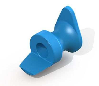 Picture of Ear Ventilation Tube Shah 0.76 mm Fluoroplastic Blue SterileVT-0805-50