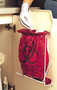 Picture of Biohazard Waste Bag 3 gal. Red Bag Polyethylene 13 X 20 Inch3UAF3