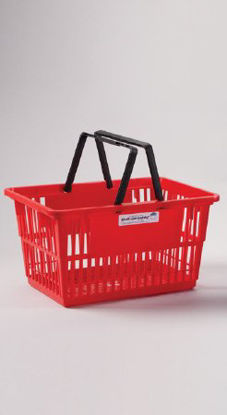 Picture of Tote Basket Health Care Logistics® Red Plastic / Fiberglass / Nylon 10 X 13-1/4 X 19-1/4 Inch4024R