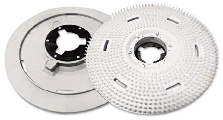 Picture of Floor Machine Pad Driver Mercury Floor Machines 20 Inch Gray / White Poly BristleMFM2105