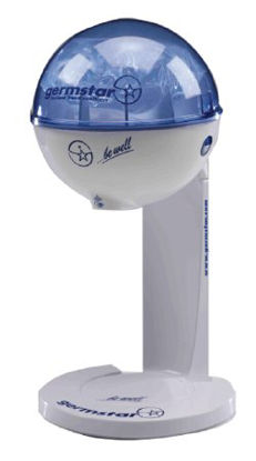 Picture of Soap Dispenser Germstar® White / Blue Touch Free 32 oz. Surface Mount12111WHBL