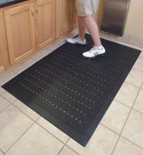 Picture of Anti-Fatigue Floor Mat 38 X 63 Inch Black Nitrile Rubber72512/NA/WH