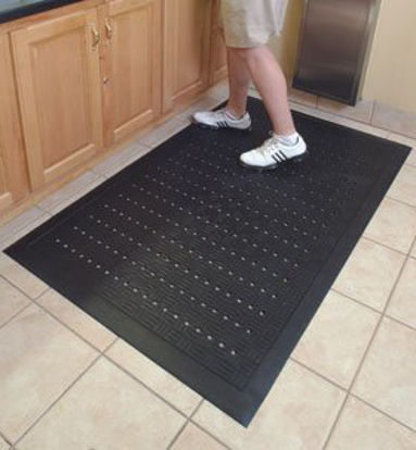 Picture of Anti-Fatigue Floor Mat 38 X 63 Inch Black Nitrile Rubber72512/NA/WH