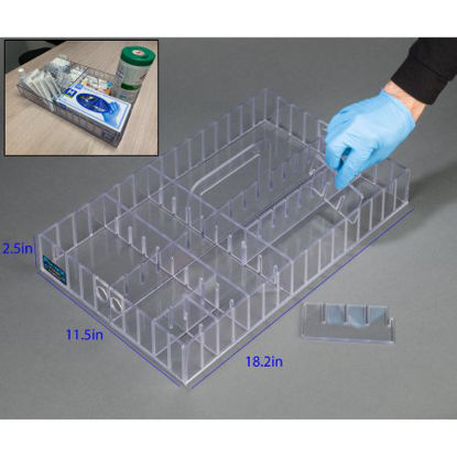 Picture of Vaccine / Procedure Caddy 2-1/2 X 11-1/2 X 18.2 Inch PolycarbonateVAXCADL