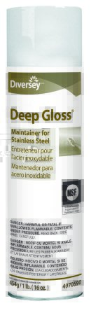 Picture of Diversey™ Deep Gloss® Stainless Steel Cleaner Oil Based Liquid 16 oz. Can Scented NonSterileDVO94970590