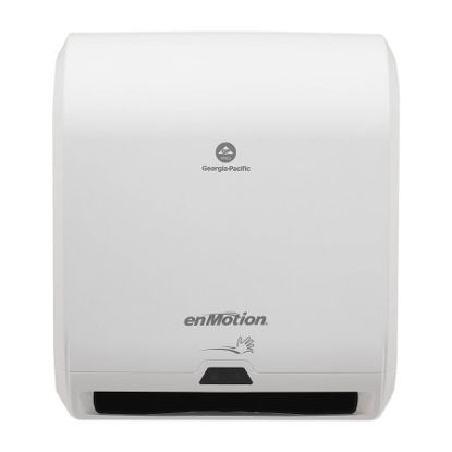 Picture of Paper Towel Dispenser enMotion® Translucent White Touch Free 1 Roll Wall Mount59407A