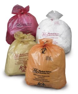 Picture of Biohazard Waste Bag Medegen Medical Products 2 - 3 gal. Red Bag Polypropylene 12 X 24 Inch5010.1