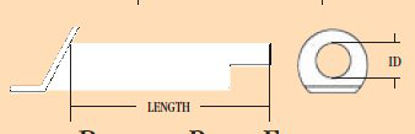 Picture of Ear Ventilation Tube Armstrong Plain End Grommet 1.14 mm Fluoroplastic140244-ENT