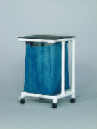 Picture of Single Hamper with Bag Standard Jumbo 4 Casters 55 gal.VL JH1 FP MESH WINEBERRY
