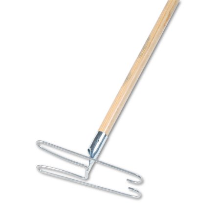 Picture of Wedge Dust Mop Frame with Handle Boardwalk® 48 Inch Handle Screw On Connection Wire Frame / Wood HandleBWK1492
