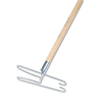 Picture of Wedge Dust Mop Frame with Handle Boardwalk® 48 Inch Handle Screw On Connection Wire Frame / Wood HandleBWK1492