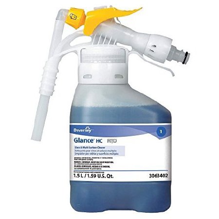 Picture of Diversey™ Glance® HC Glass and Multi-Surface Glass / Surface Cleaner Liquid Concentrate 1.5 Liter Bottle Ammonia Scent NonSterileDVS93063402