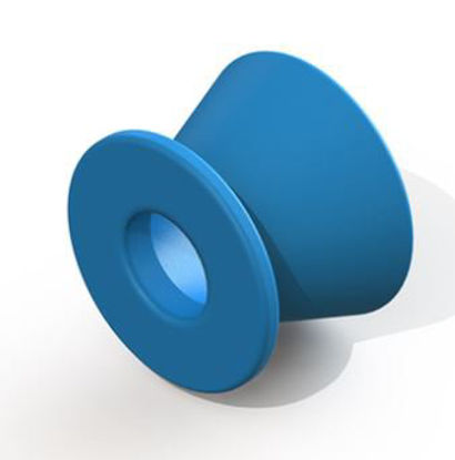 Picture of Ear Ventilation Tube Baxter Button 0.89 mm Fluoroplastic White SterileVT-0603-50