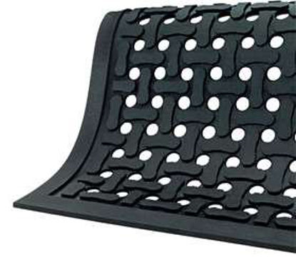 Picture of Anti-Fatigue Floor Mat Comfort Flow™ 2 X 3 Foot Black Nitrile Rubber76862
