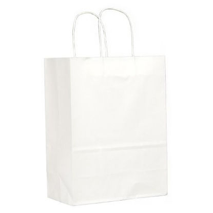 Picture of BAG, SHOPPING W/HNDL 10X5X13 WHT (250/CS) SALFLD84641