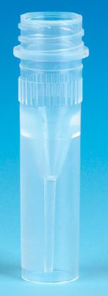 Picture of Microcentrifuge Tube Conical Bottom, Skirted Plain 500 µL Without Color Coding Screw Cap Polypropylene Tube111700