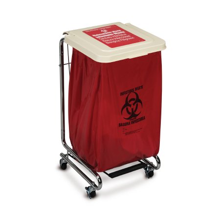 Picture of Hamper Stand Rolling Square Opening 30 - 33 gal. Foot Pedal Self-Closing Lid15-9200