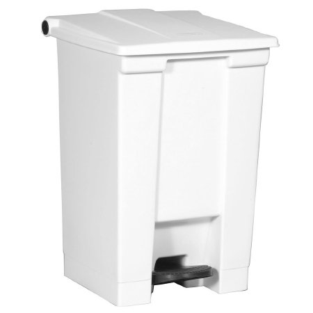 Picture of Trash Can Rubbermaid® Legacy 12 gal. Square White Plastic Step OnFG614400WHT