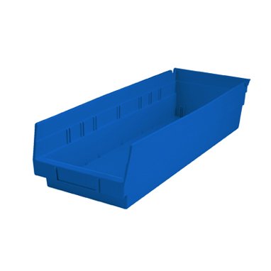 Picture of Shelf Bin Health Care Logistics® Blue Industrial Grade Polymers 4 X 6-5/8 X 17-7/8 Inch1455B
