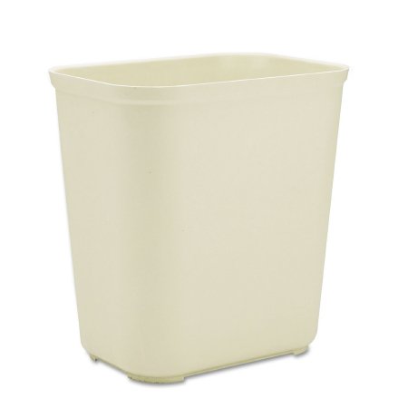 Picture of Fire-Resistant Trash Can Rubbermaid® 7 gal. Rectangular Beige Fiberglass Open TopRCP254300BG