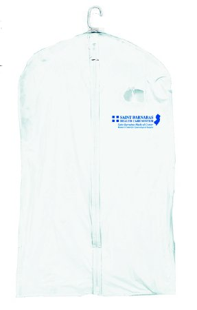 Picture of Patient Garment Bag 24 X 40 Inch Polyvinyl Chloride Zip Closure WhiteVGB-HPL