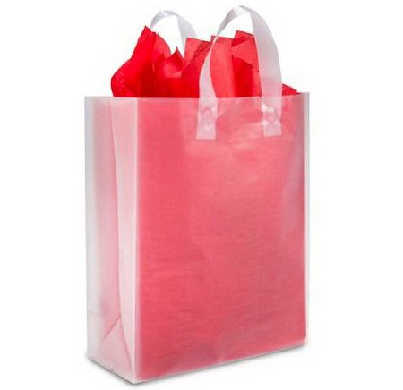 Picture of BAG, SHOPPER CLEAR FROSTY DEBBIE 10X5X13 (250/CS)S-8578C