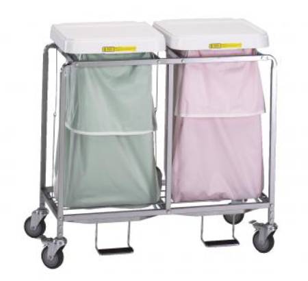Picture of Double Hamper with Bags 4 Casters 30 to 35 gal.684NB