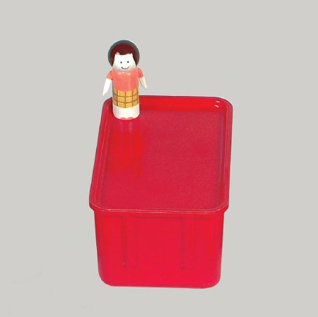 Picture of Tote Nest and Stack Red Fiberglass Reinforced Polyester 4-1/2 X 6-1/4 X 9-7/8 Inch5594R