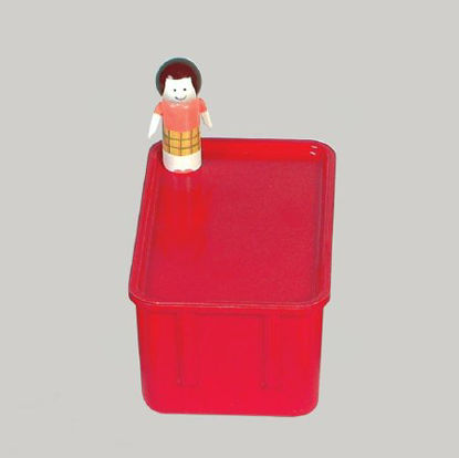 Picture of Tote Nest and Stack Red Fiberglass Reinforced Polyester 4-1/2 X 6-1/4 X 9-7/8 Inch5594R