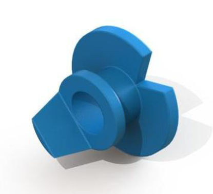 Picture of Ear Ventilation Tube Paparella Type 1 1.14 mm Silicone Elastomer Blue SterileVT-0300-50