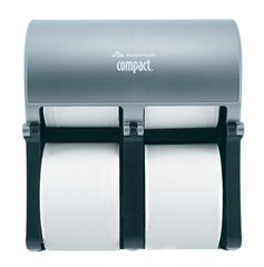 Picture of Toilet Tissue Dispenser Compact® Faux Stainless Plastic Manual 4 Rolls Wall Mount56746