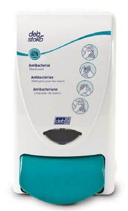 Picture of Hand Hygiene Dispenser Cleanse AntiBac White Plastic Manual Push 1 Liter Wall MountANT1LDS