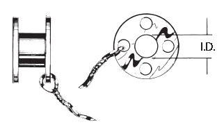 Picture of Ear Ventilation Tube Reuter Reuter Bobbin 1 mm Fluoroplastic145019-ENT