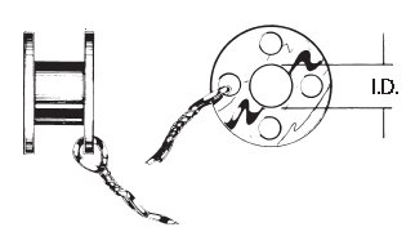 Picture of Ear Ventilation Tube Reuter Reuter Bobbin 1 mm Fluoroplastic145019-ENT