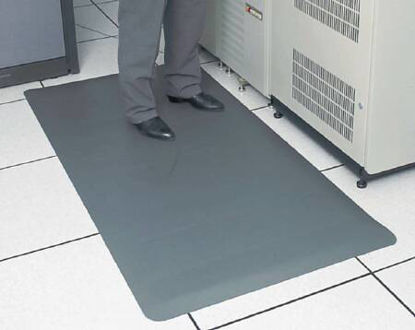 Picture of Static Dissipative Anti-Fatigue Mat Wearwell® 3 X 5 Foot Gray PVC / Nitrile Infused Sponge19003150B
