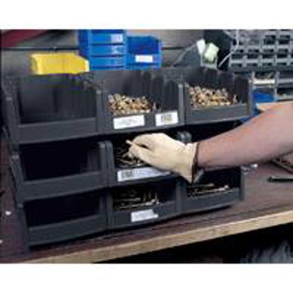 Picture of Storage Bin Akro-Mils® Economy Black Polypropylene 6-5/8 X 7 X 17-7/8 Inch30776BLACK