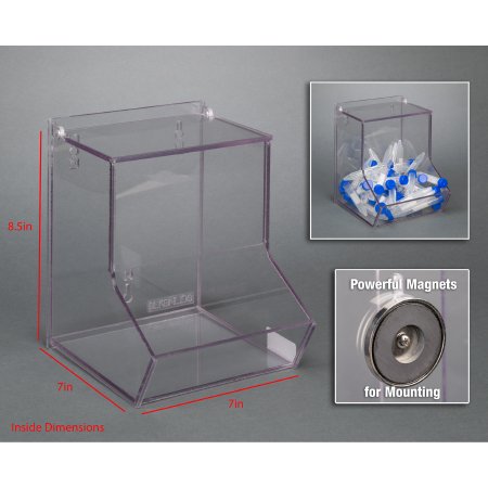 Picture of BIN, BULK W/LID MAGNETS SMBLKBNLIDS-M